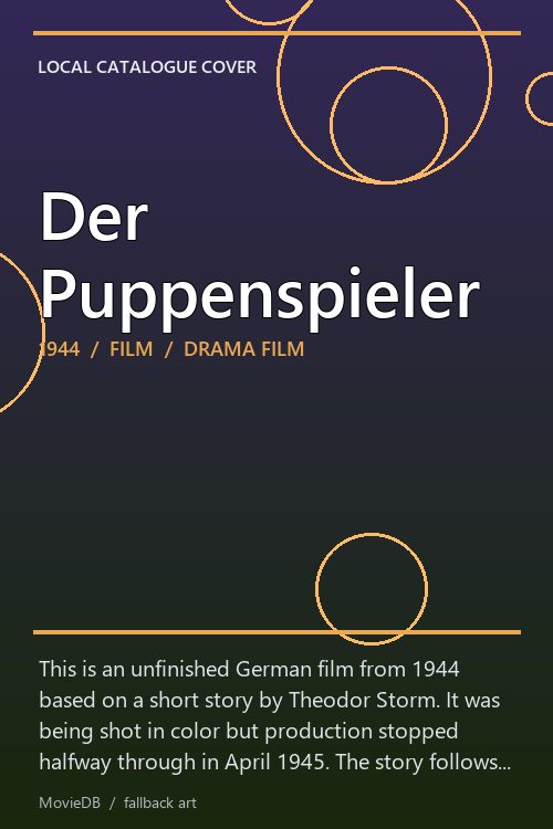 Der Puppenspieler poster