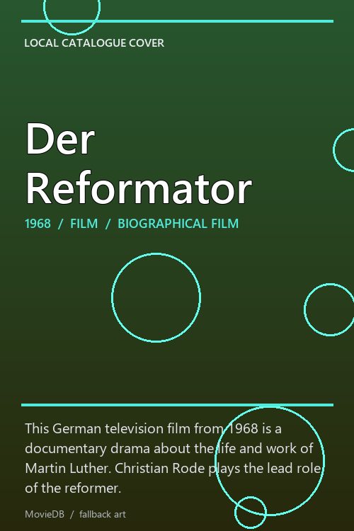 Der Reformator poster