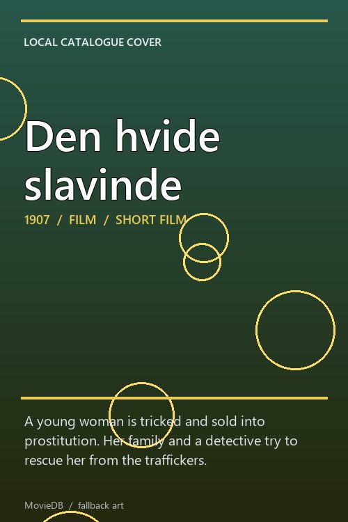 Den hvide slavinde poster