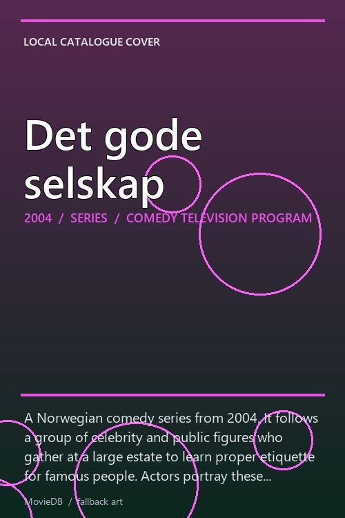 Det gode selskap poster