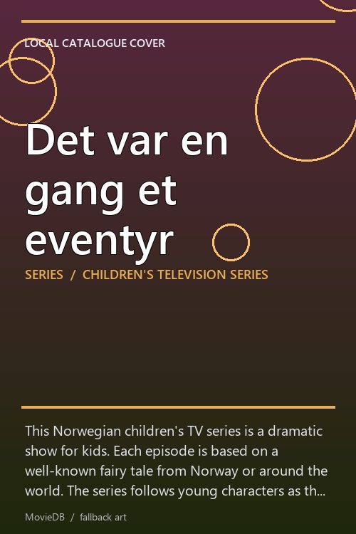 Det var en gang et eventyr poster