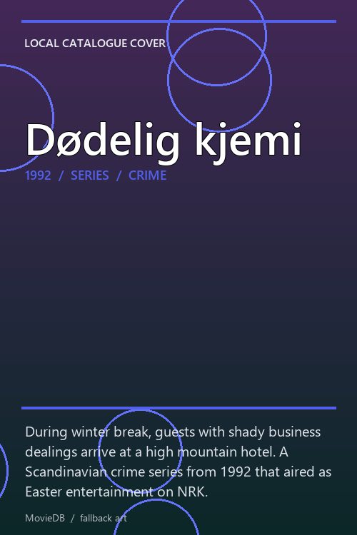 Dødelig kjemi poster