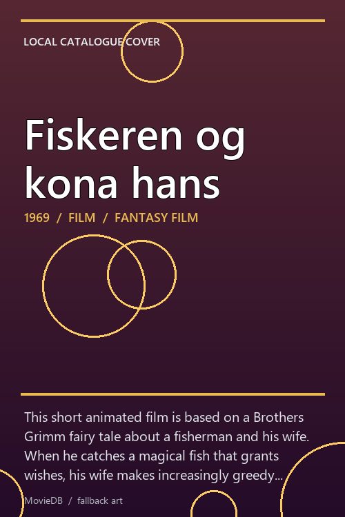 Fiskeren og kona hans poster