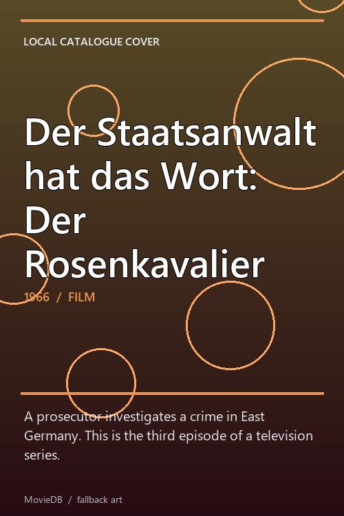 Der Staatsanwalt hat das Wort: Der Rosenkavalier poster