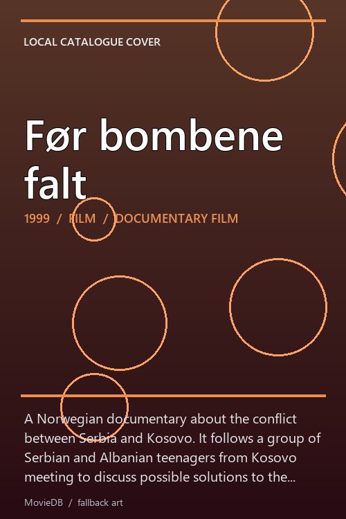 Før bombene falt poster