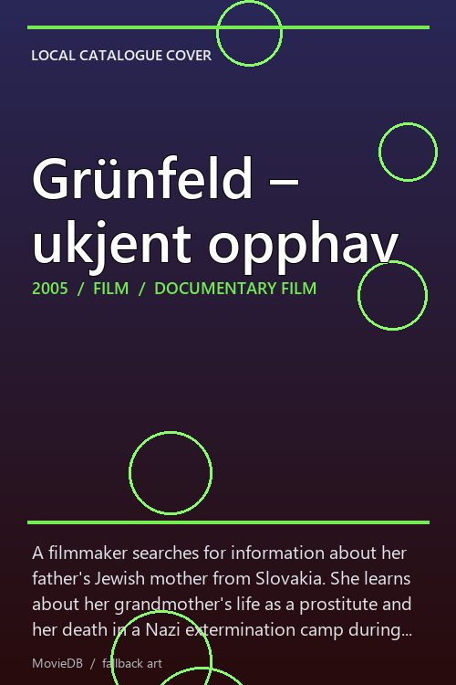 Grünfeld – ukjent opphav poster