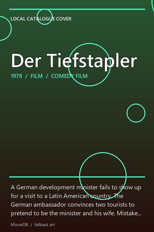 Der Tiefstapler poster