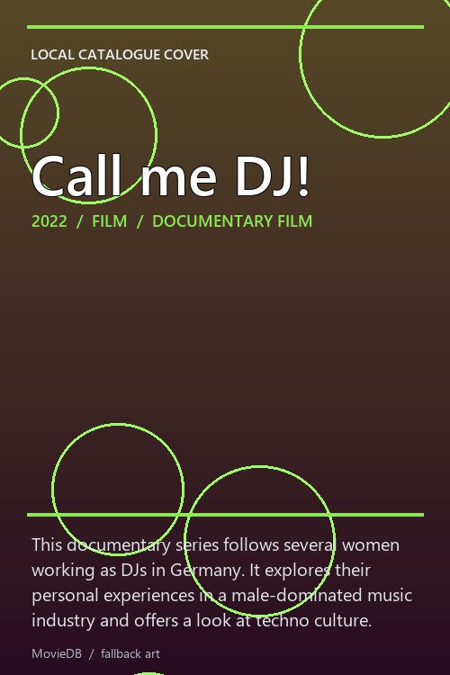Call me DJ! poster
