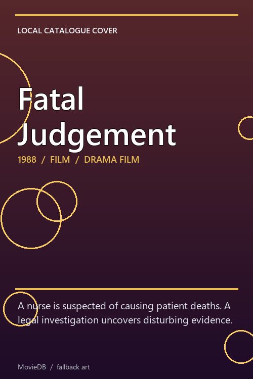 Fatal Judgement poster