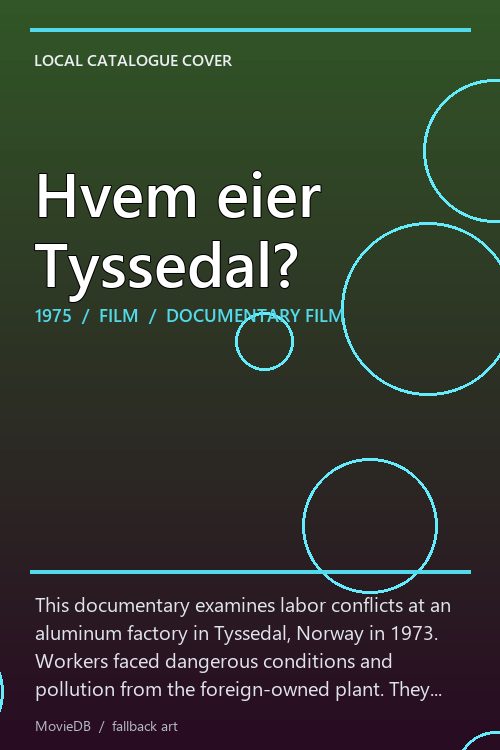 Hvem eier Tyssedal? poster