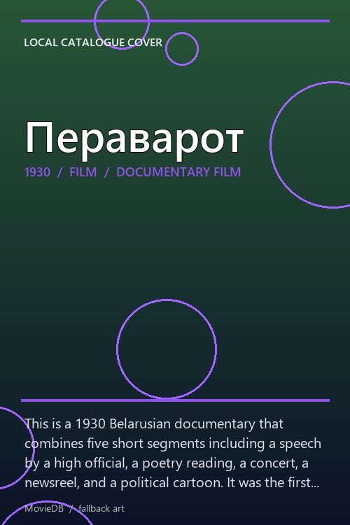 Пераварот poster