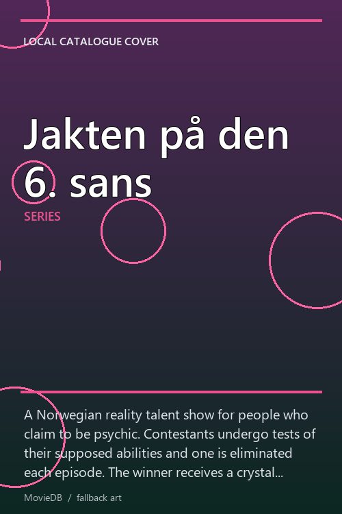 Jakten på den 6. sans poster