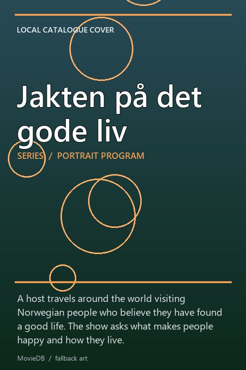 Jakten på det gode liv poster