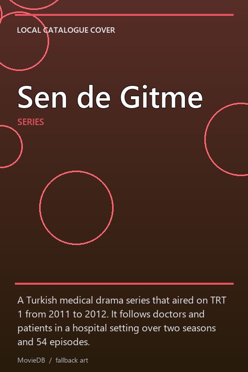 Sen de Gitme poster