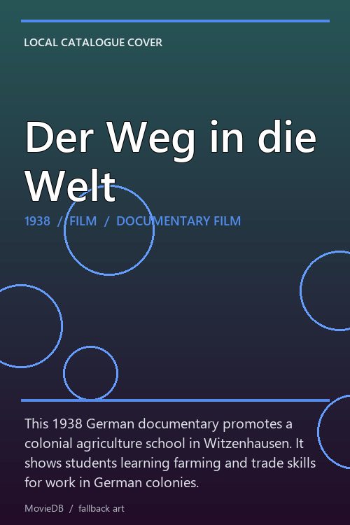 Der Weg in die Welt poster