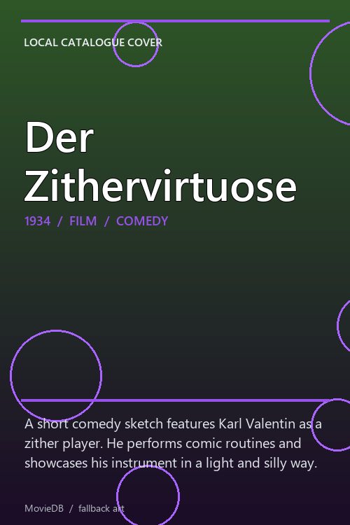 Der Zithervirtuose poster