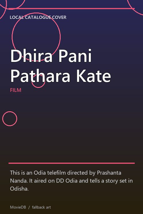 Dhira Pani Pathara Kate poster