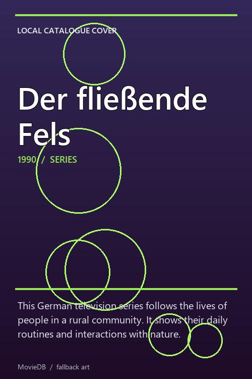Der fließende Fels poster