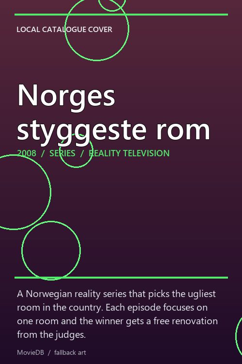 Norges styggeste rom poster