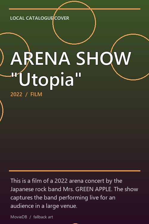 ARENA SHOW "Utopia" poster