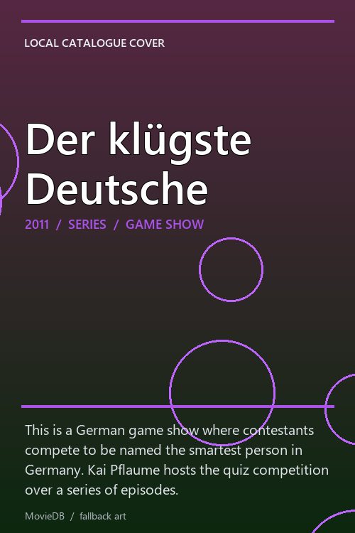 Der klügste Deutsche poster