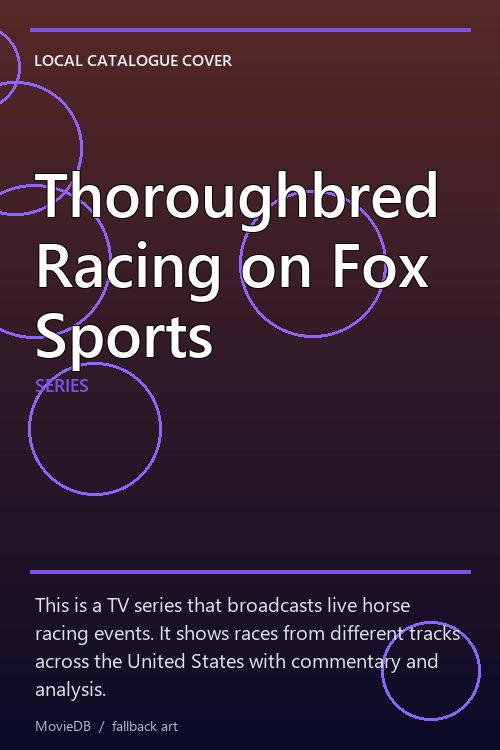 Thoroughbred Racing on Fox Sports poster