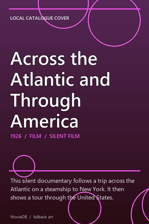 Across the Atlantic and Through America poster