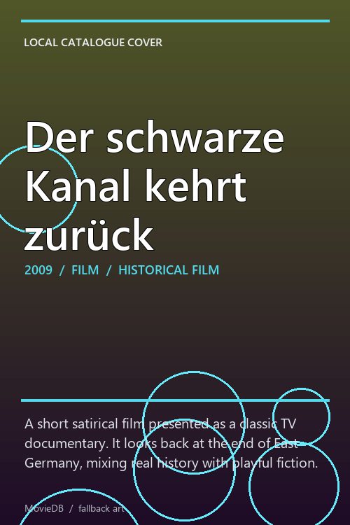 Der schwarze Kanal kehrt zurück poster