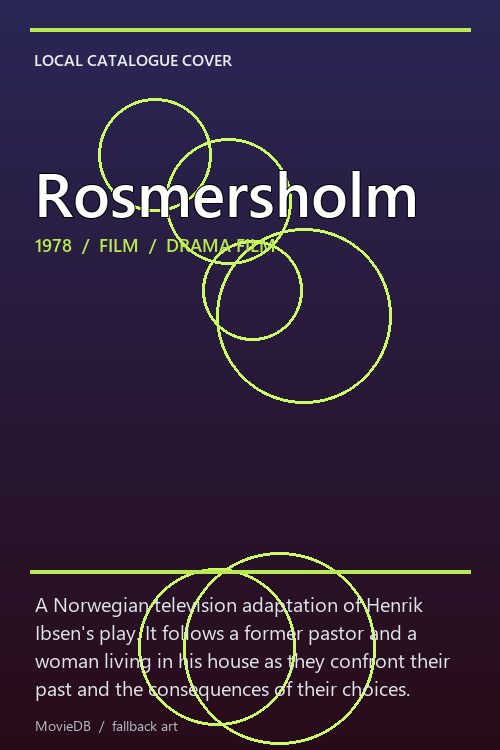 Rosmersholm poster