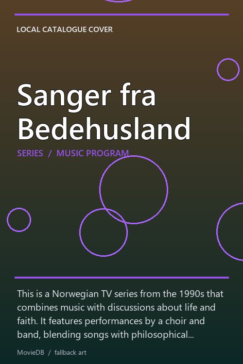 Sanger fra Bedehusland poster