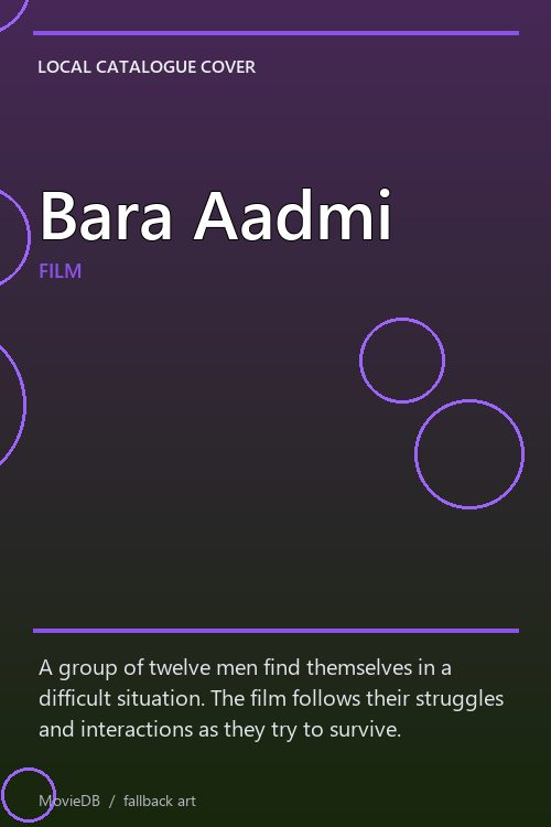 Bara Aadmi poster