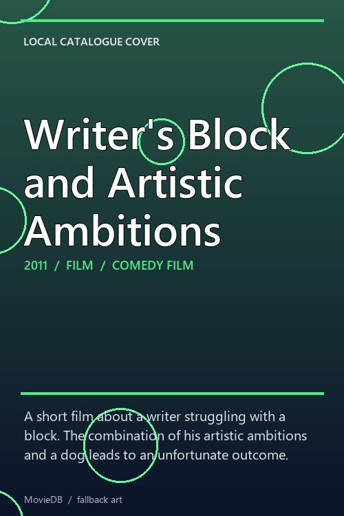 Writer's Block and Artistic Ambitions poster