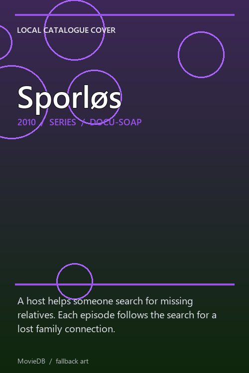Sporløs poster