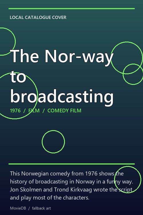 The Nor-way to broadcasting poster