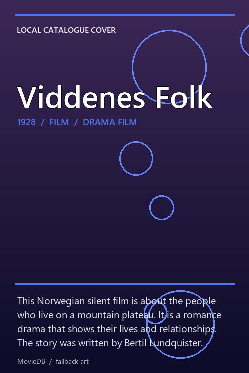 Viddenes Folk poster