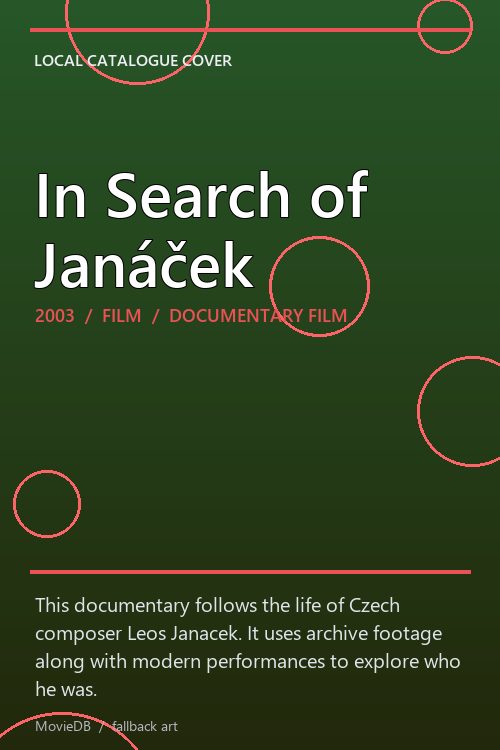 In Search of Janáček poster