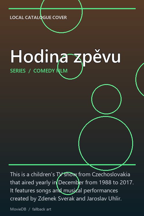 Hodina zpěvu poster