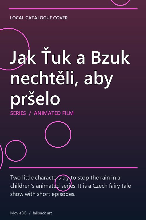 Jak Ťuk a Bzuk nechtěli, aby pršelo poster