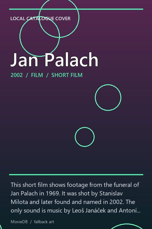 Jan Palach poster