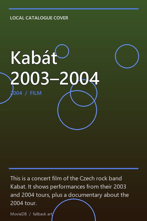 Kabát 2003–2004 poster