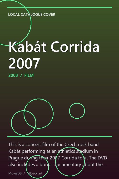Kabát Corrida 2007 poster