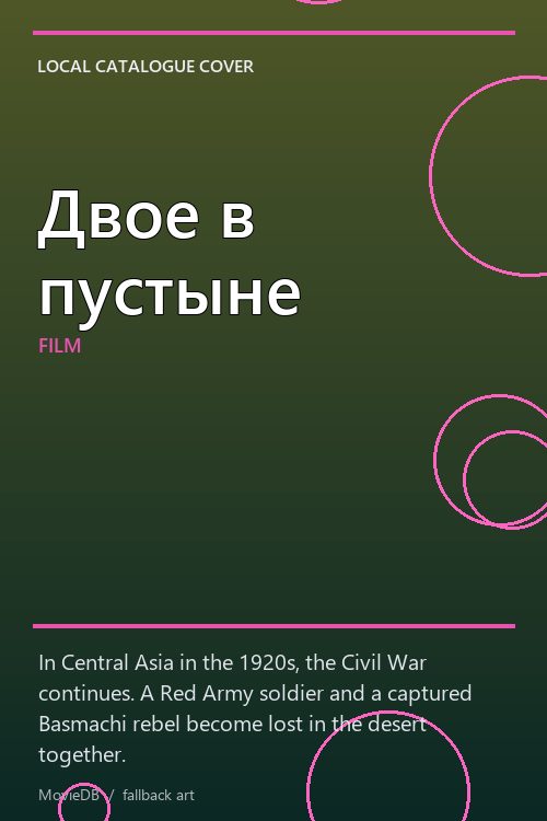 Двое в пустыне poster