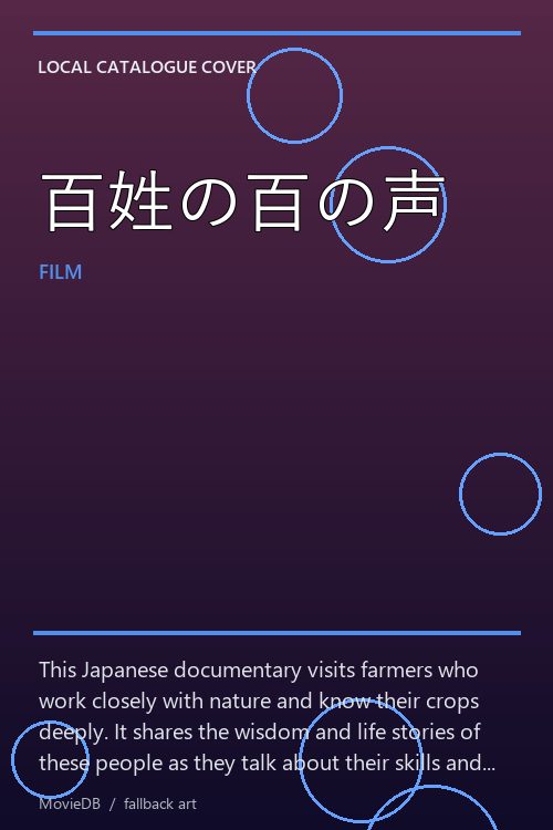 百姓の百の声 poster