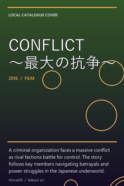 CONFLICT 〜最大の抗争〜 poster