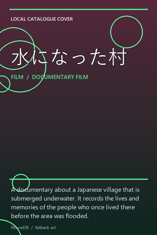 水になった村 poster