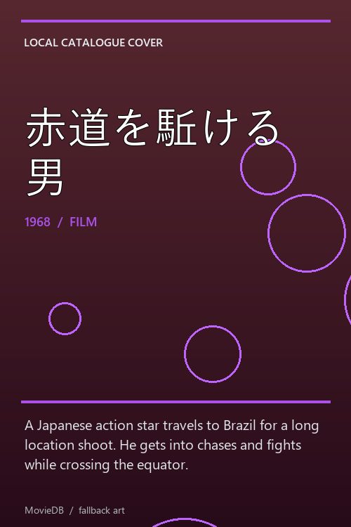 赤道を駈ける男 poster