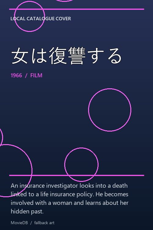 女は復讐する poster