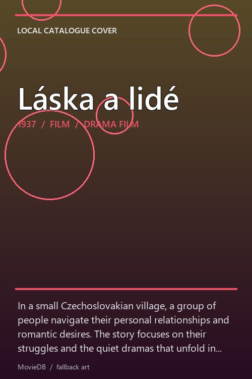 Láska a lidé poster