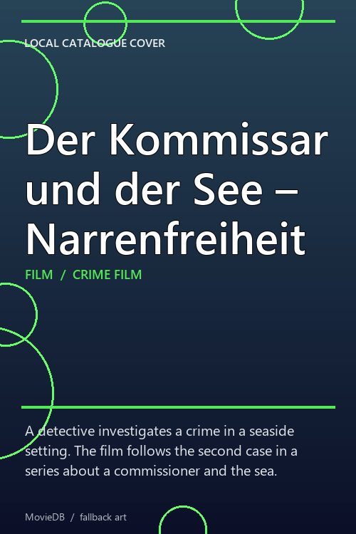 Der Kommissar und der See – Narrenfreiheit poster