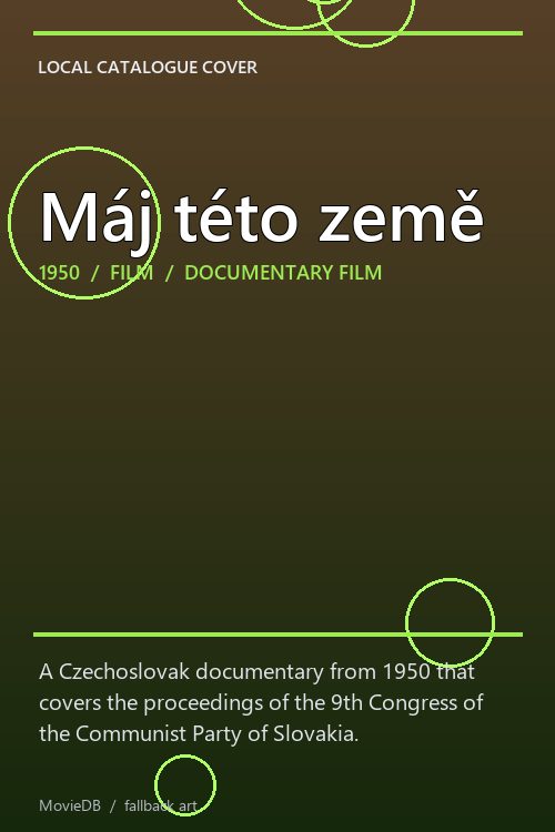Máj této země poster